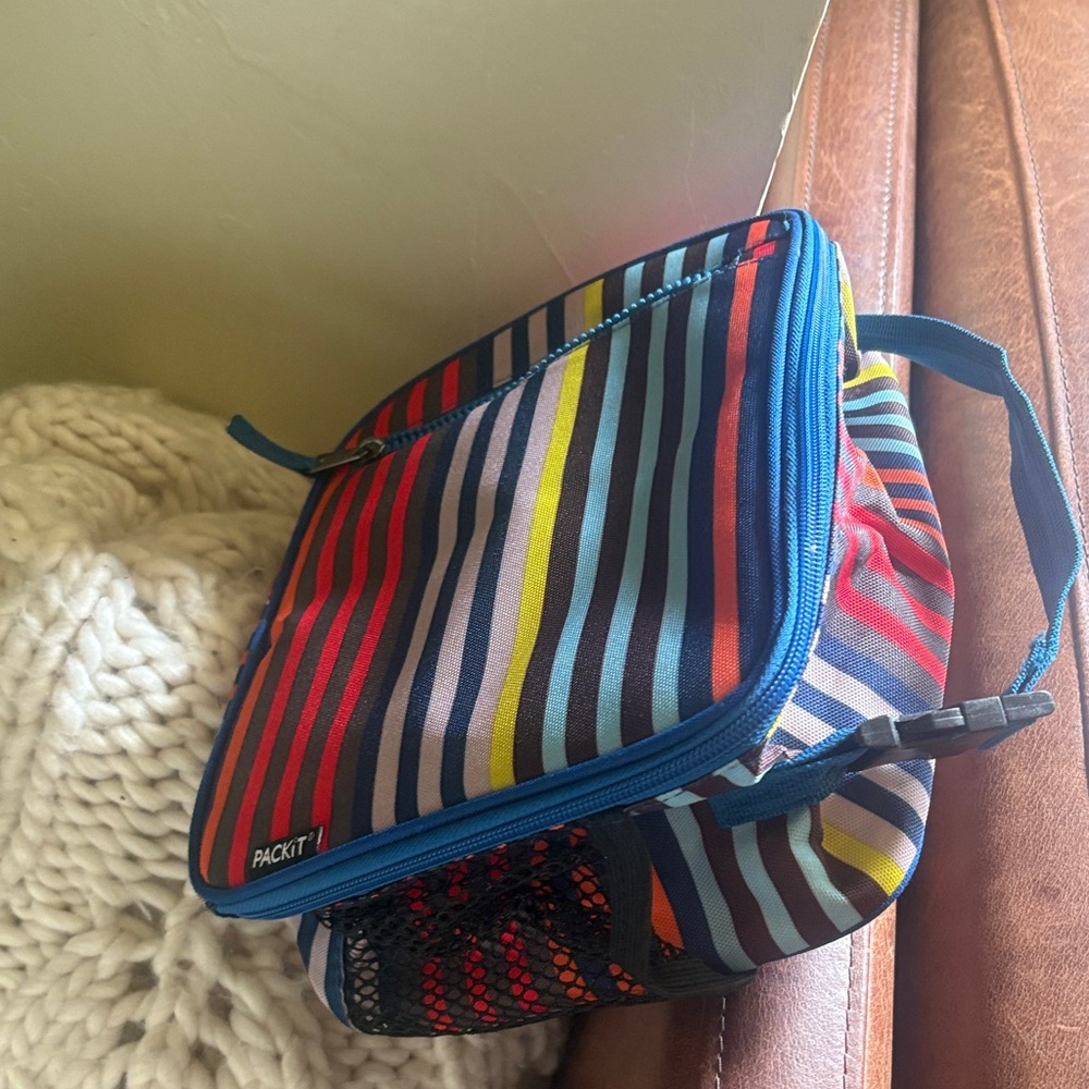 Packit Multicolor Striped Insulated Lunch Bag